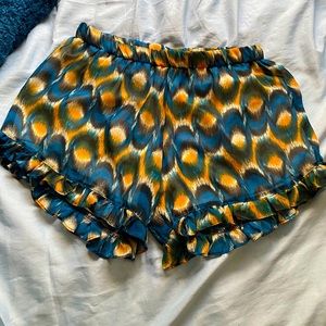 Peacock shorts!